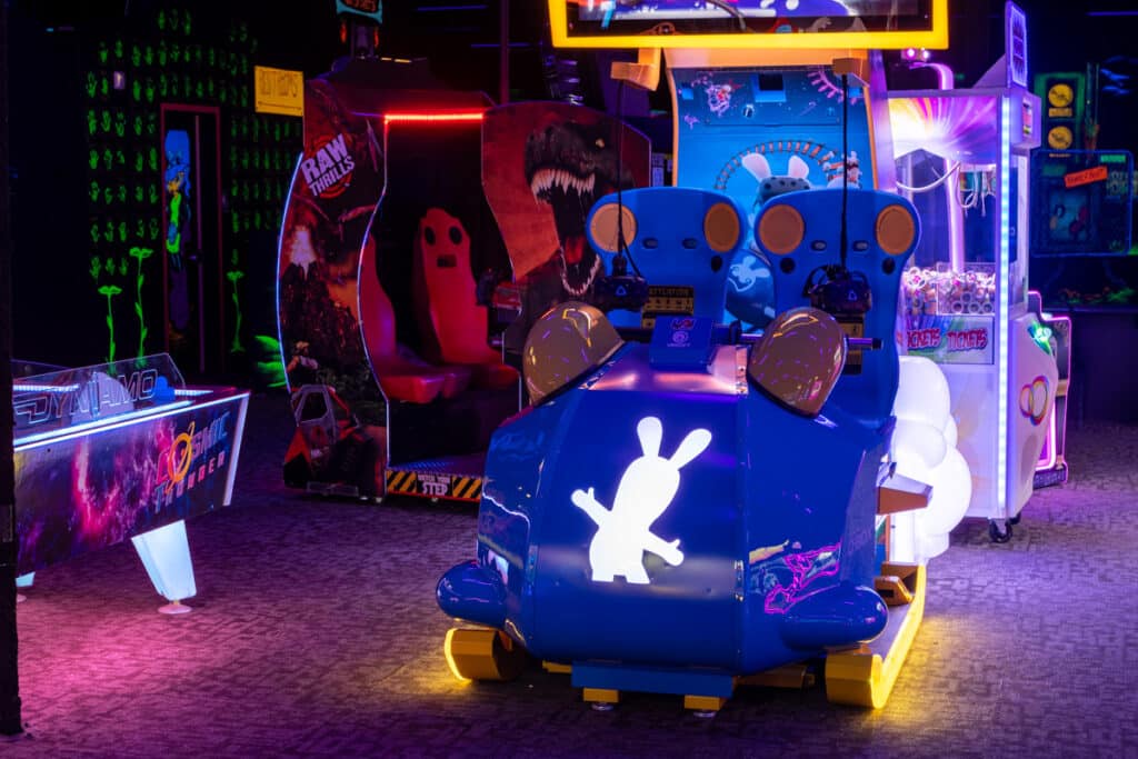 Virtual Rabbids Arcade Game at Monster Mini Golf in Eatontown, New Jersey